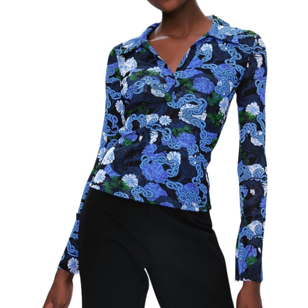 NWT Diane Von Furstenberg Mackenzie Top